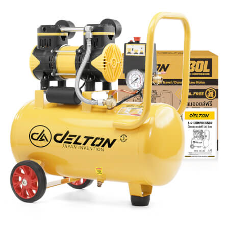 ปั๊มลม OIL FREE DELTON รุ่น FAC-30L 30 ลิตร 850 วัตต์ สีเหลือง_7